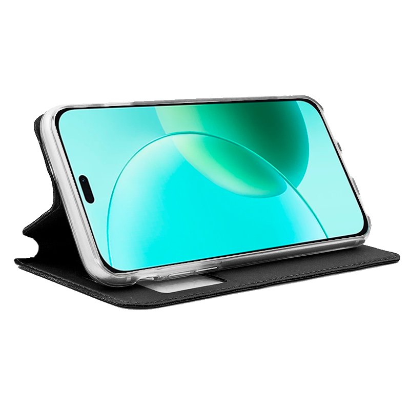 Funda COOL Flip Cover para Honor 400 Lite Liso Negro