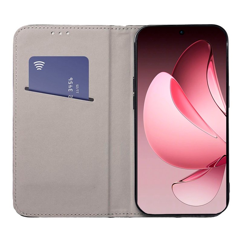 Funda COOL Flip Cover para Oppo Reno 13 Pro 5G Liso Burgundy