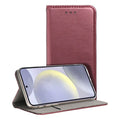 Funda COOL Flip Cover para Samsung S921 Galaxy S24 / S25 Liso Burgundy