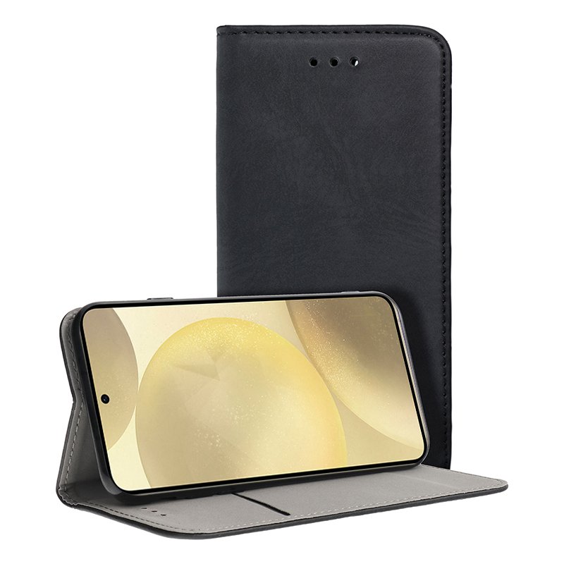 Funda COOL Flip Cover para Samsung S926 Galaxy S24 Plus / S25 Plus Liso Negro