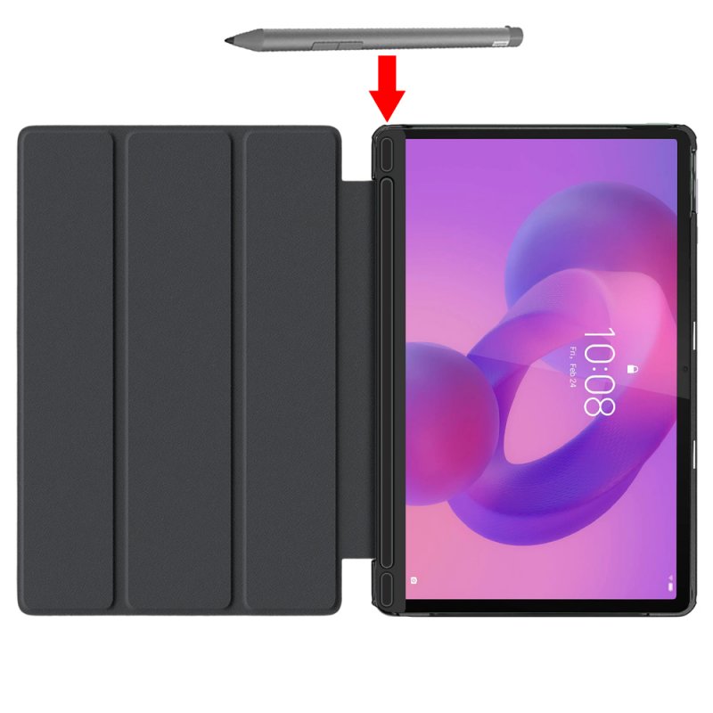 Funda COOL para Lenovo Idea Tab Pro 12.7 Polipiel Negro