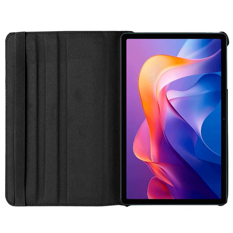 Funda COOL para Xiaomi Redmi Pad 2 (11 pulg.) Giratoria Polipiel Negro