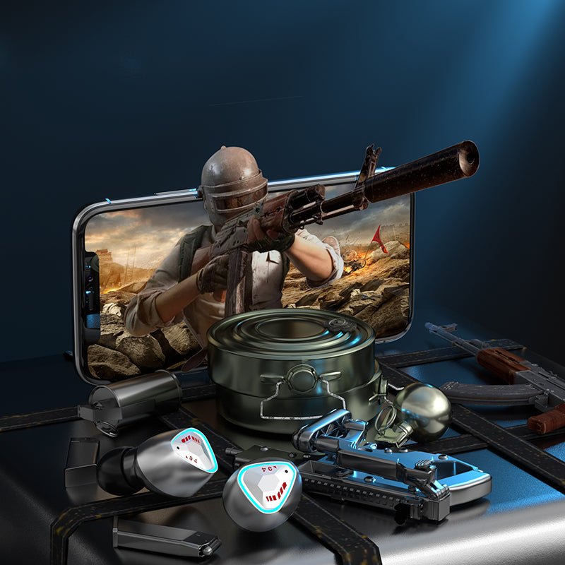 M45 Auriculares TWS Gaming Bluetooth 5.3 — Cancelamento de Ruído, Baixa Latência, Intra-Auriculares - Telejacob Shop
