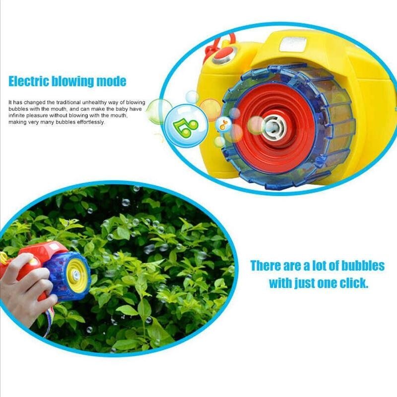 Máquina de Bolhas Câmara LED com Música | Brinquedo Elétrico para Exterior - Telejacob Shop