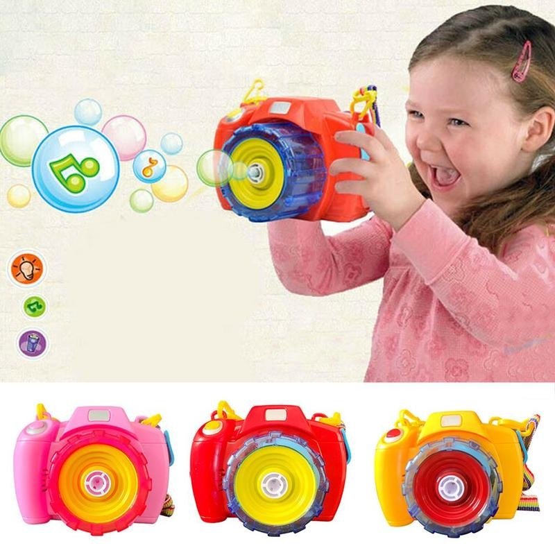 Máquina de Bolhas Câmara LED com Música | Brinquedo Elétrico para Exterior - Telejacob Shop