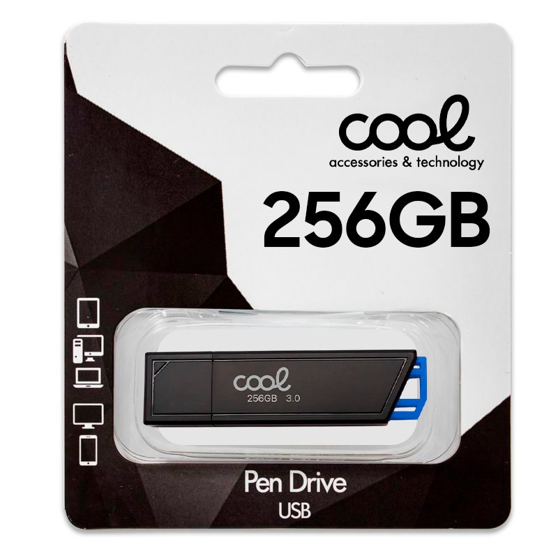 Pen Drive x USB 256 GB 3.0 COOL Lancer Azul