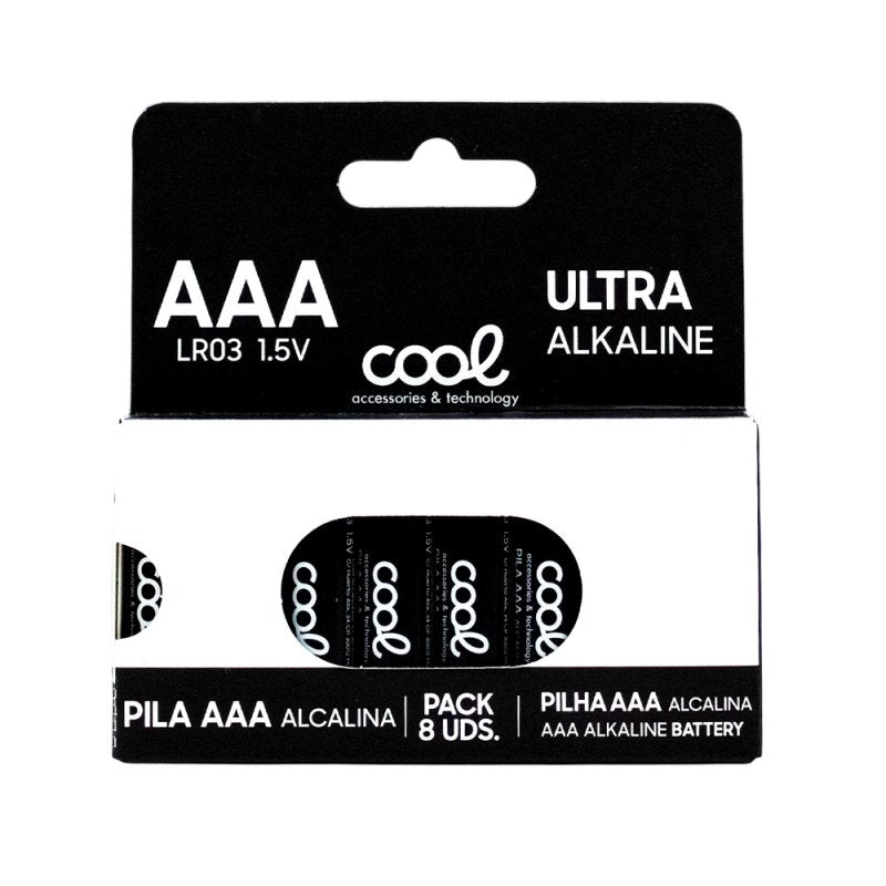 Pilas Alcalinas AAA LR03 COOL (Pack 8 uds)