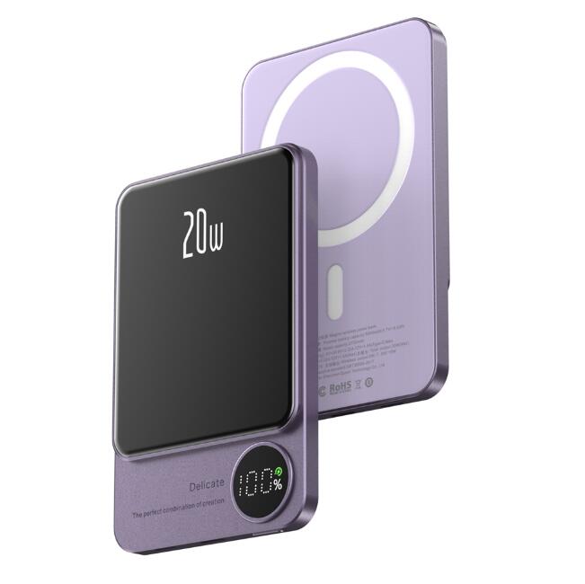 Powerbank Magnético MagSafe 5000/10000mAh — Carregamento Sem Fios 15W e PD20W para iPhone 13/14/15 - Telejacob Shop