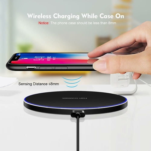 Carregador Sem Fios Dragon W9 30W — Ultra Fino USB-C