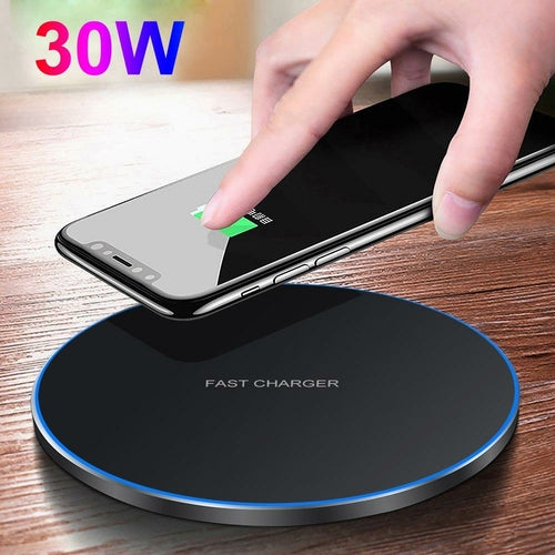 Carregador Sem Fios Dragon W9 30W — Ultra Fino USB-C