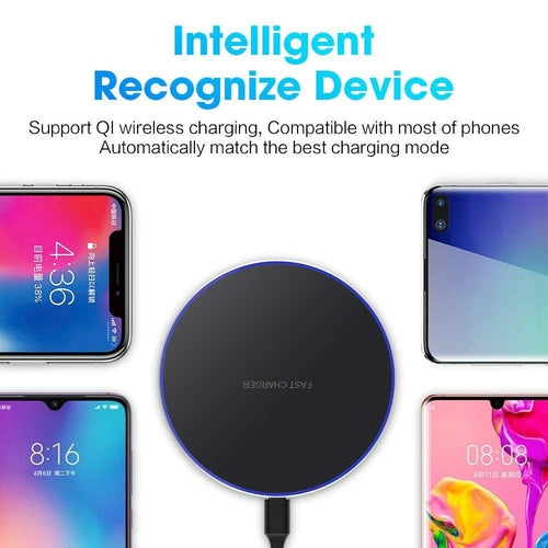 Carregador Sem Fios Dragon W9 30W — Ultra Fino USB-C