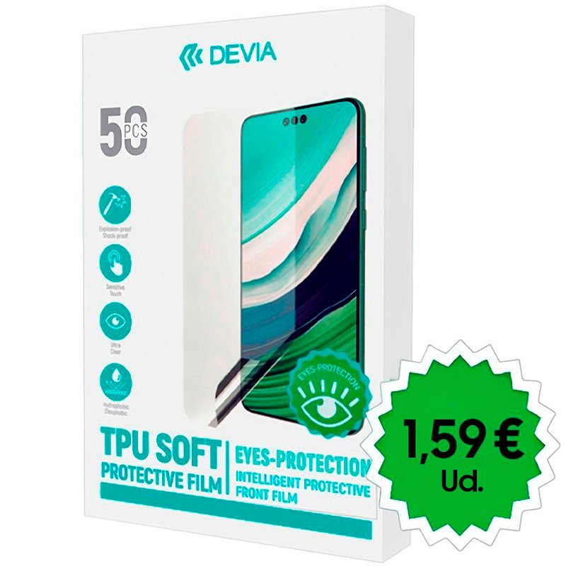 Protector Hidrogel Devia Protección Vista / Eyes Protection (Pack 50 uds)