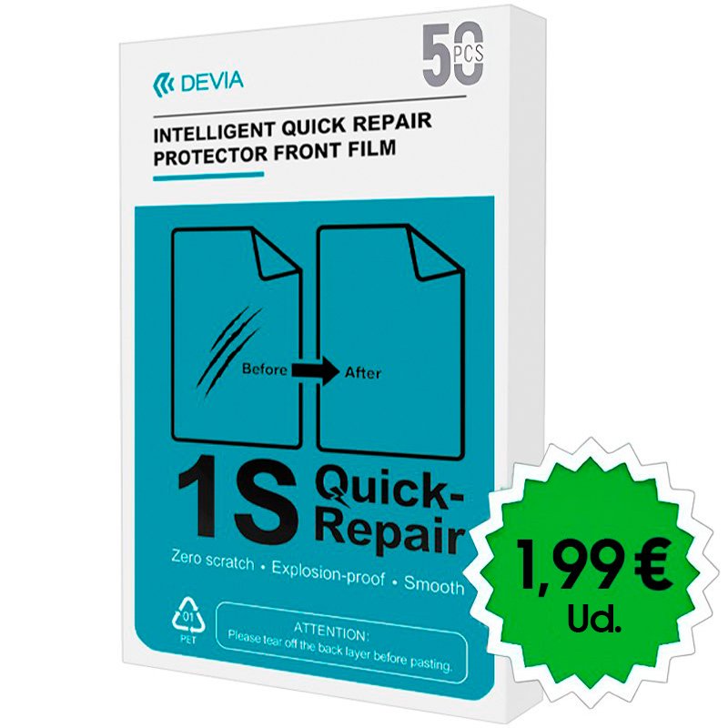Protector Hidrogel Devia Quick Repair (Pack 50 uds)