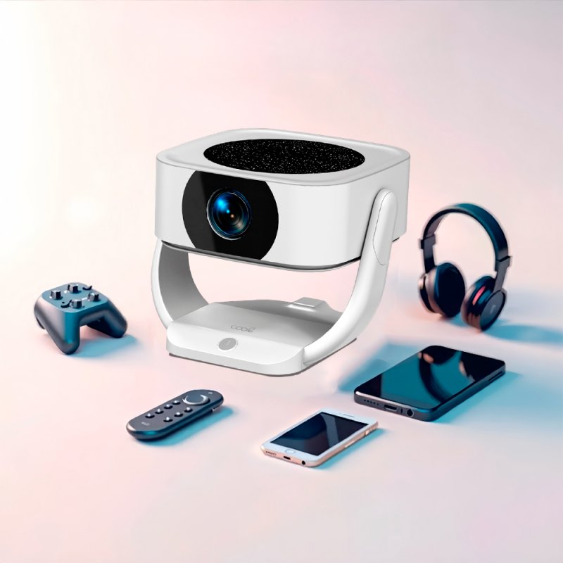 Proyector Compacto 3500 Lúmenes COOL Onix Altavoz Integrado + HDMI / USB + Wifi Mirror (Blanco)