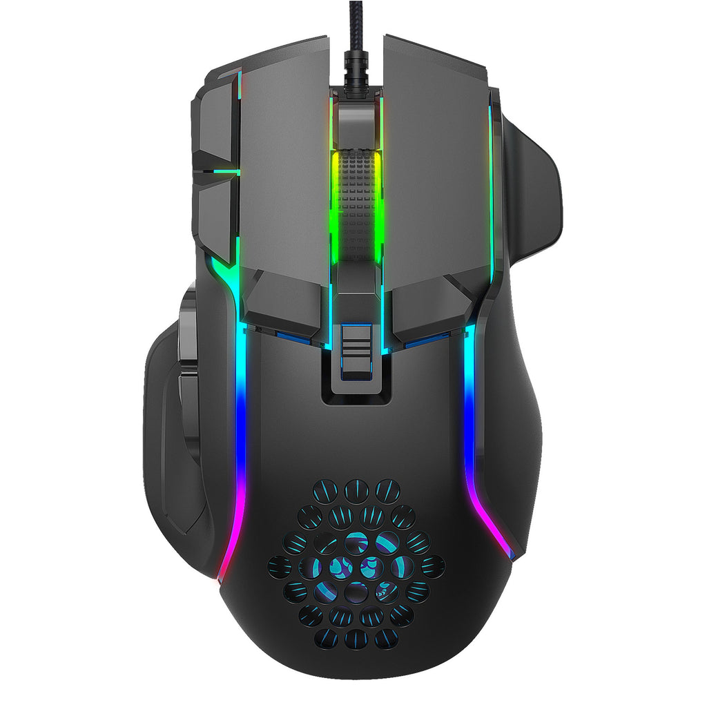 Rato Gaming S700 com Macros, Iluminação RGB e DPI Ajustável até 12 800 - Telejacob Shop