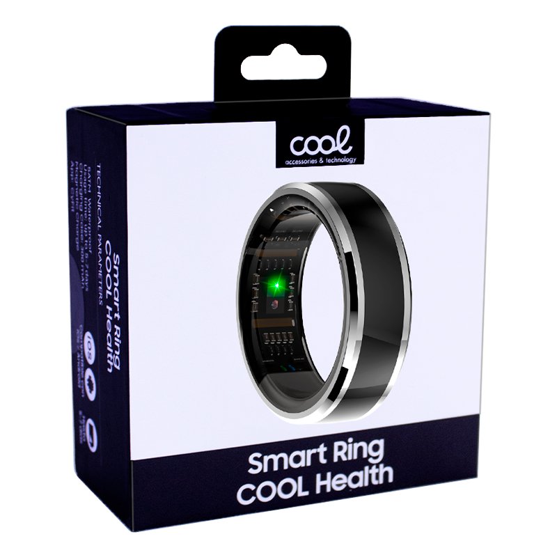 Smart Ring COOL Health + Base Powerbank (Salud, Deporte, Sueño) Talla 19mm