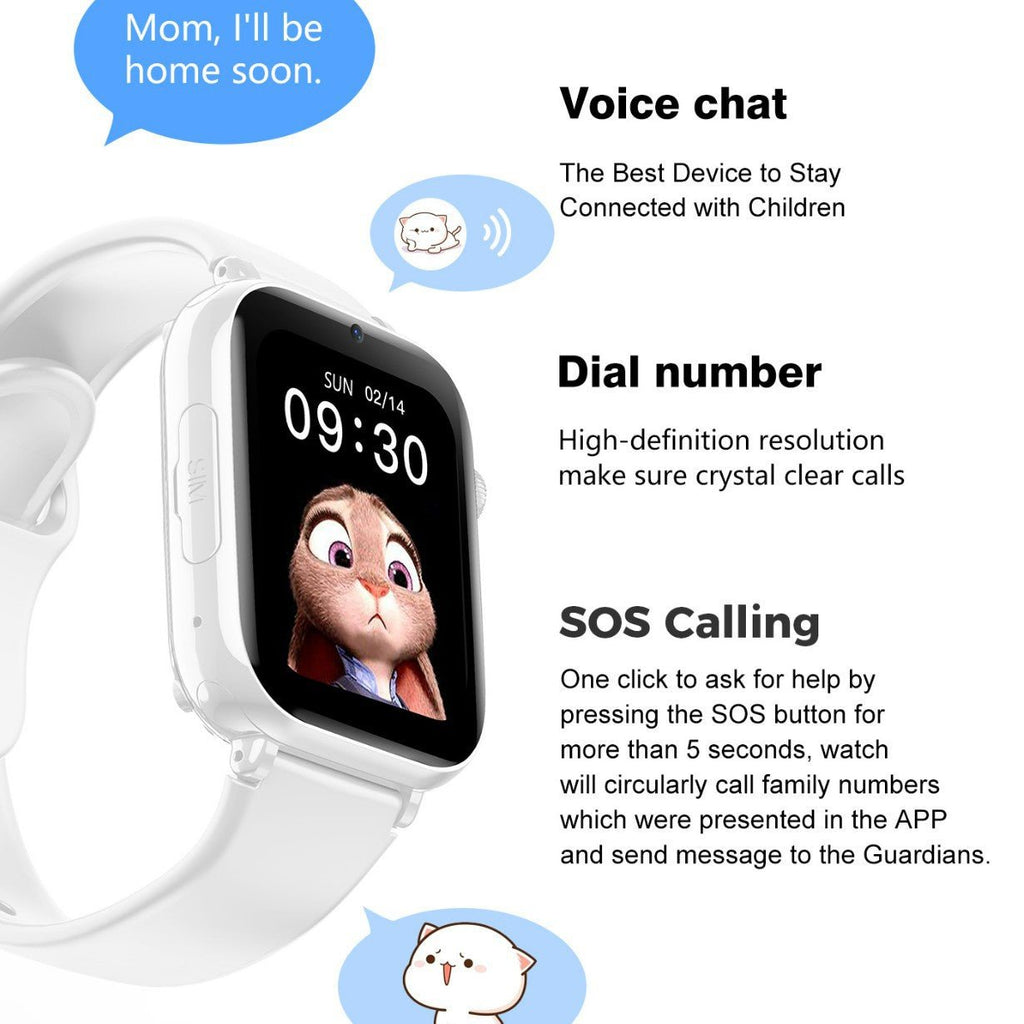 Smartwatch 4G para Crianças – Ecrã Grande 1,85”, À Prova de Água e Localização GPS - Telejacob Shop