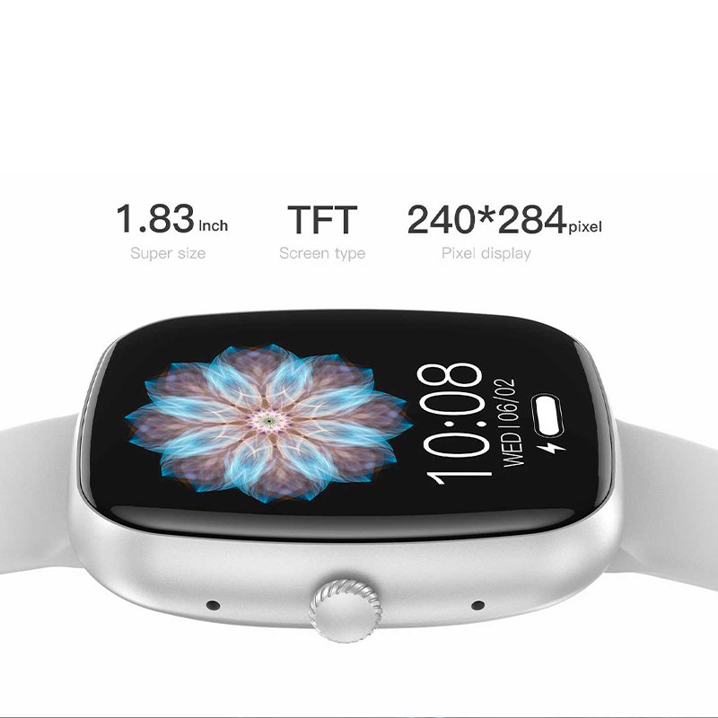 Smartwatch COOL Border Silicona Negro (Llamadas, Salud, Deporte)