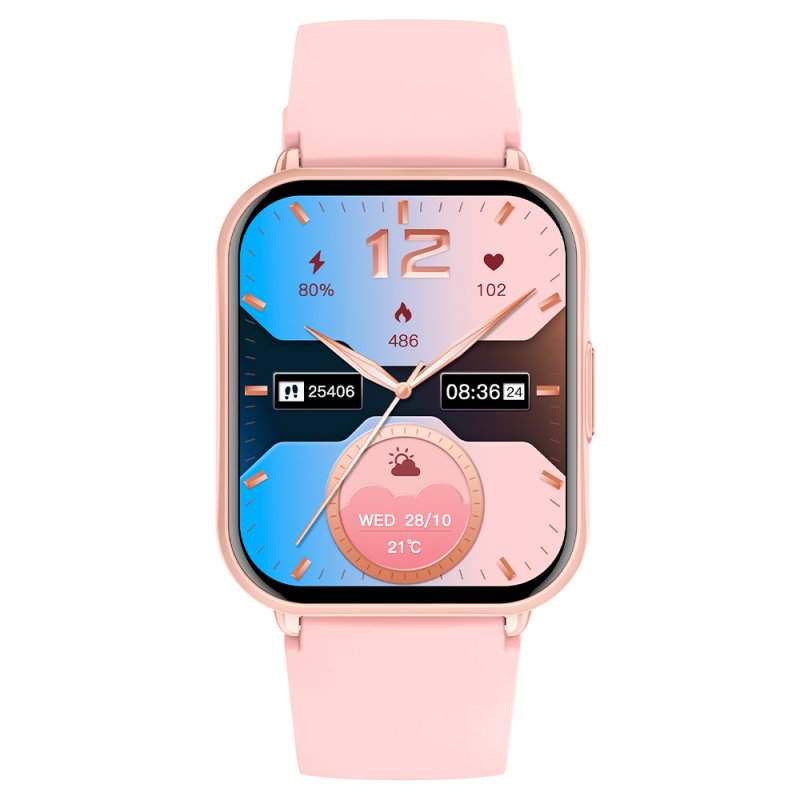 Smartwatch COOL Cascais Silicona Rosa (Llamadas, Salud, Deporte)