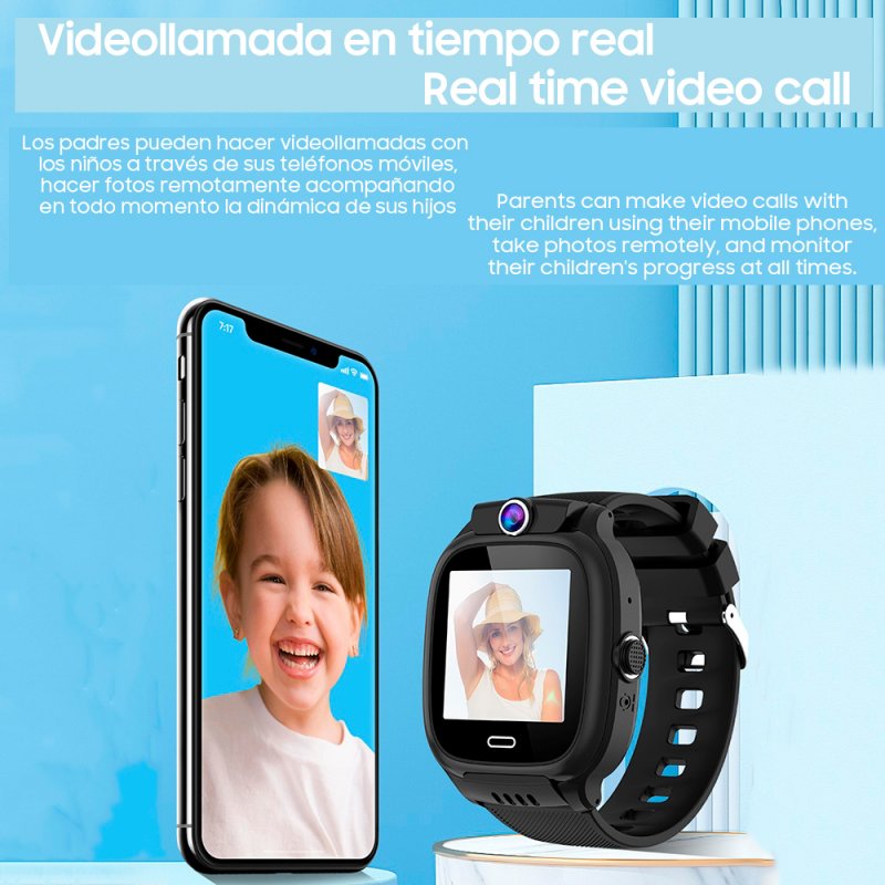 Smartwatch COOL Kids 4G GPS Silicona Rosa (Localización, Videollamadas, SIM)