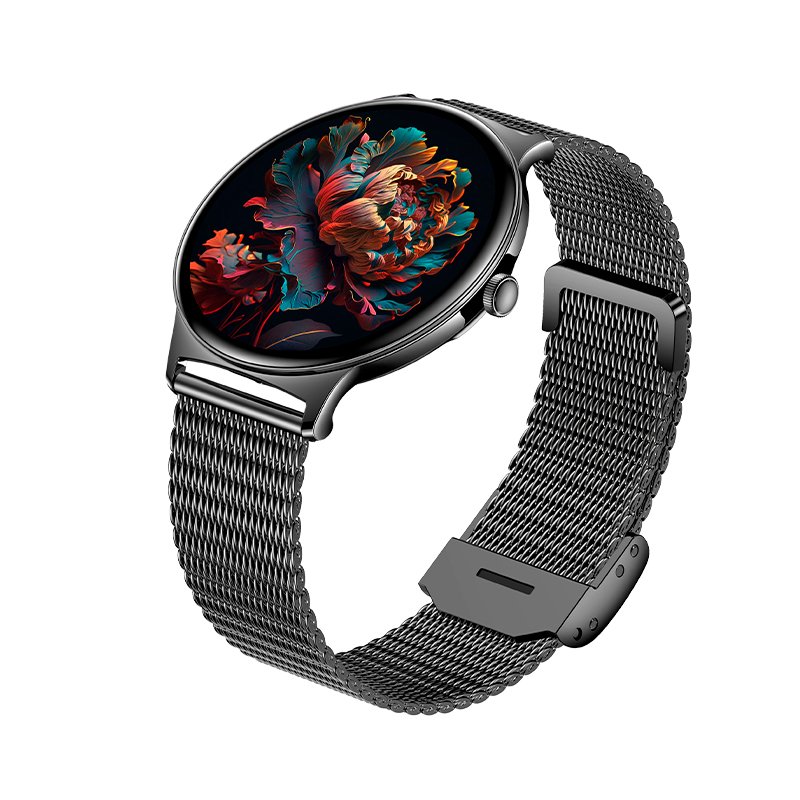Smartwatch COOL Ultrathin + 2 Correas (Amoled, Llamadas, Ultrafino) Negro