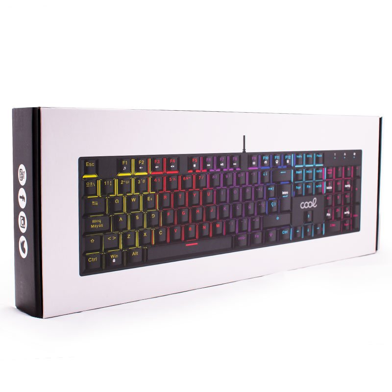 Teclado PC Gaming Mecánico USB Cable COOL Austin (Español)
