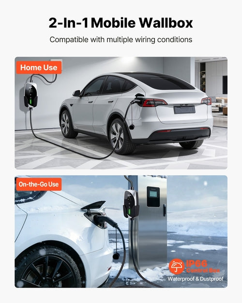 Mobile Wallbox, 3.6 kW 16A, Type 2 Portable EV Charger, Single Phase